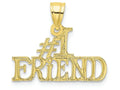 FJC Finejewelers 10k Yellow Gold #1 Friend Charm