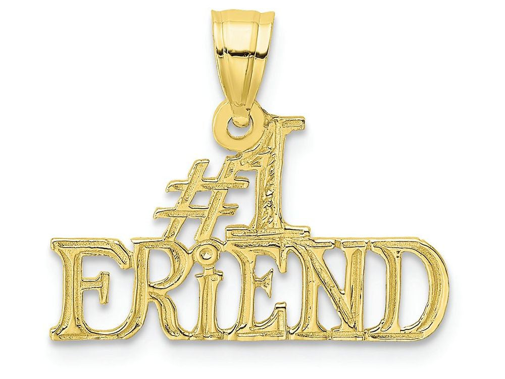 FJC Finejewelers 10k Yellow Gold #1 Friend Charm