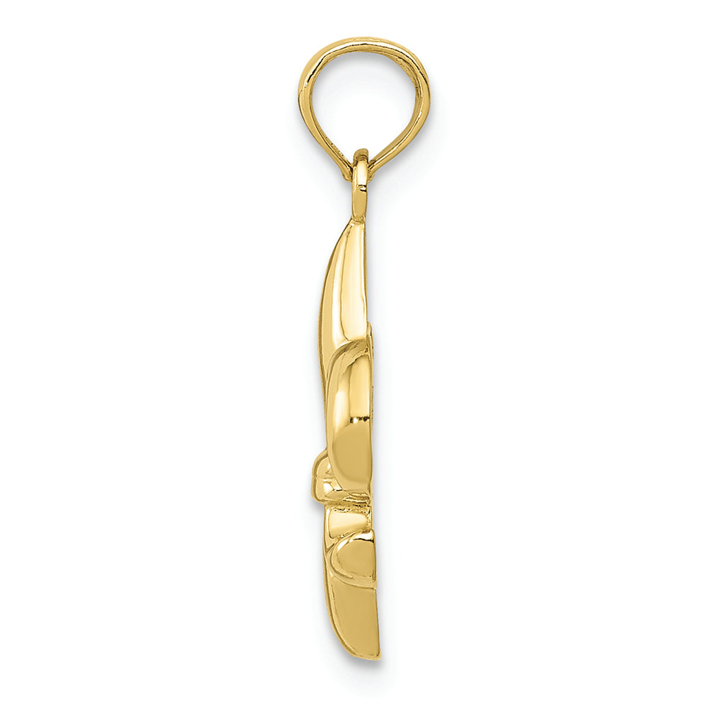 FJC Finejewelers 10k Yellow Gold Small Fleur-de-lis Charm