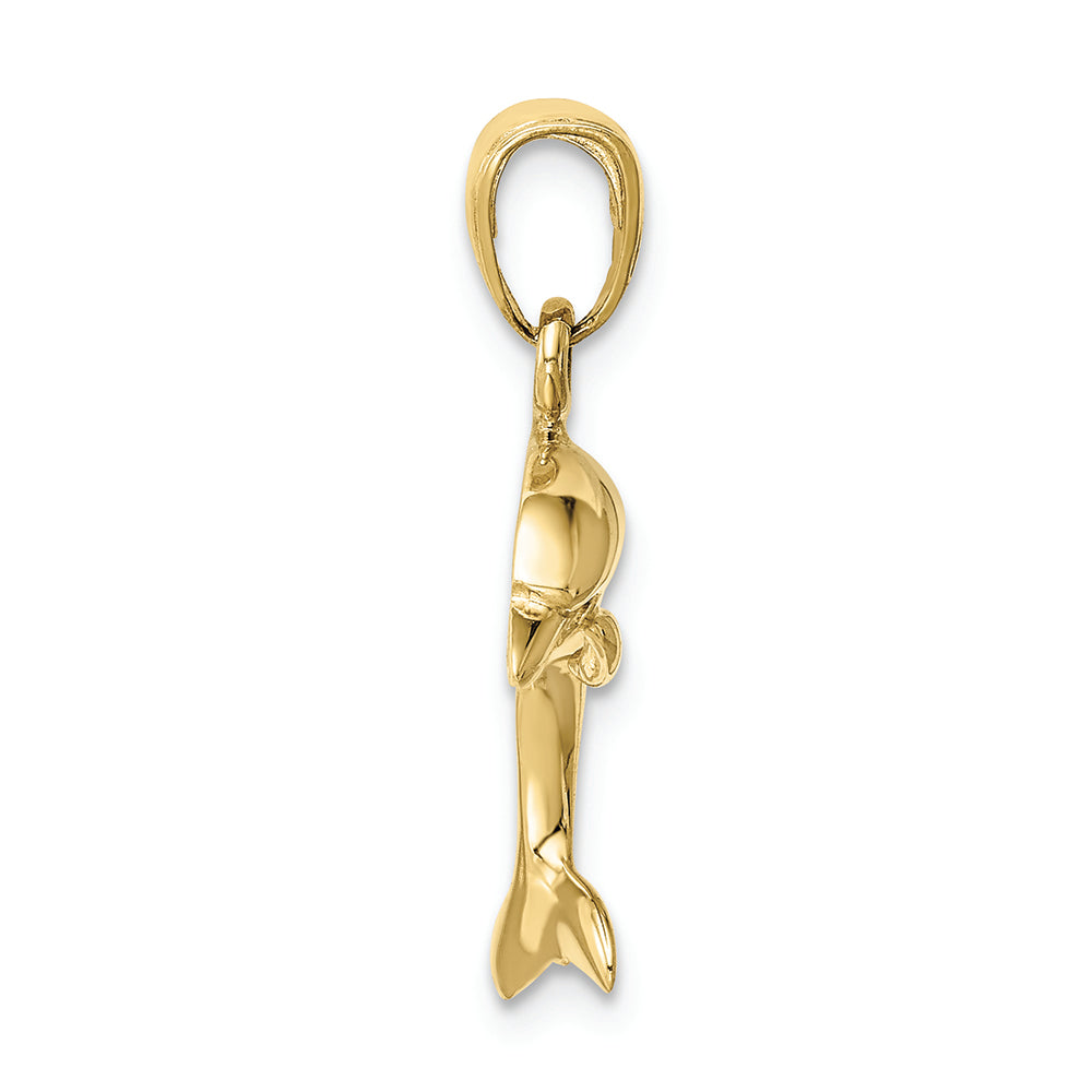 FJC Finejewelers 10k Yellow Gold Dolphin Jumping Charm