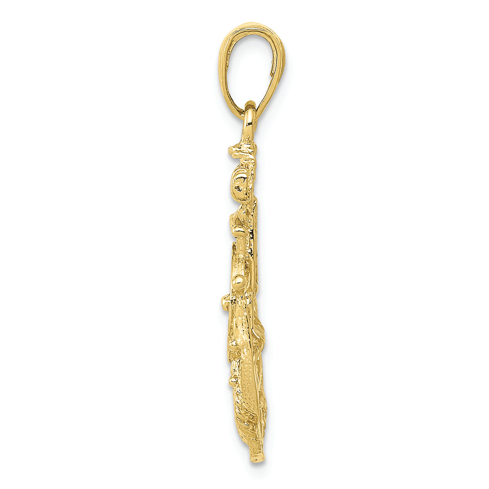 FJC Finejewelers 10k Yellow Gold Medium Anchor Wwithheel Charm