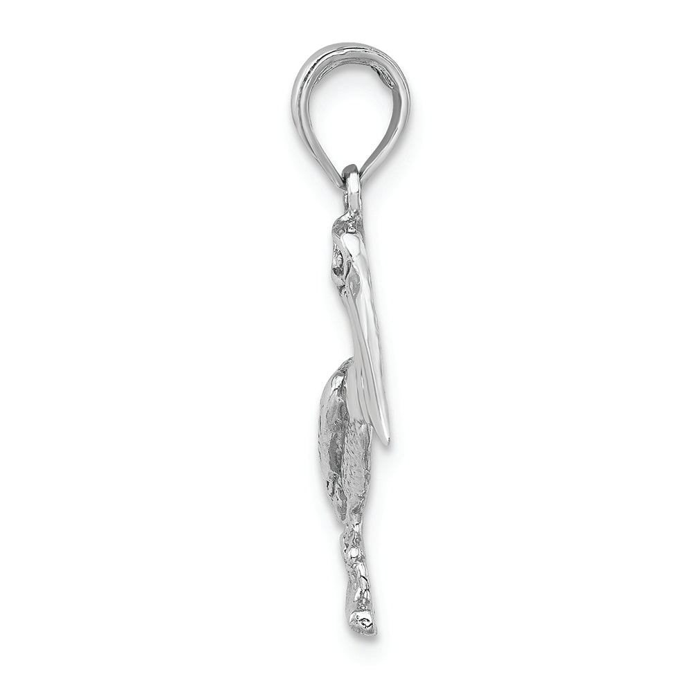 FJC Finejewelers 10k White Gold Pelican Standing Charm