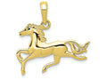 FJC Finejewelers 10k Yellow Gold Horse Charm