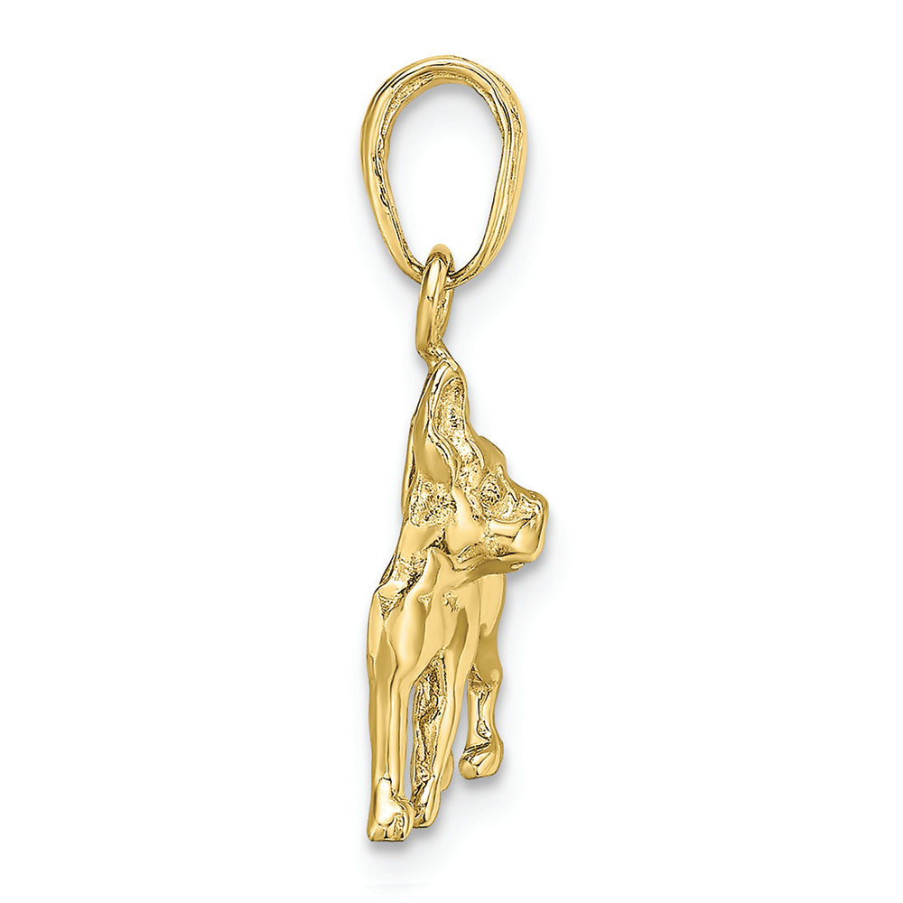 FJC Finejewelers 10k Yellow Gold Boston Terrier Dog Charm