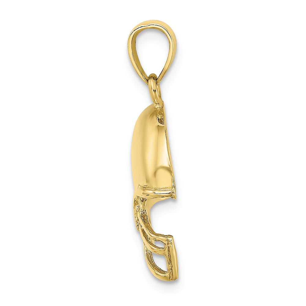 FJC Finejewelers 10k Yellow Gold Football Helmet Charm