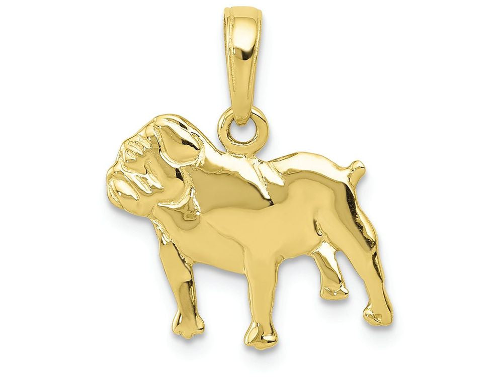 FJC Finejewelers 10k Yellow Gold Bulldog Charm