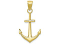 FJC Finejewelers 10k Gold Polished Anchor Charm