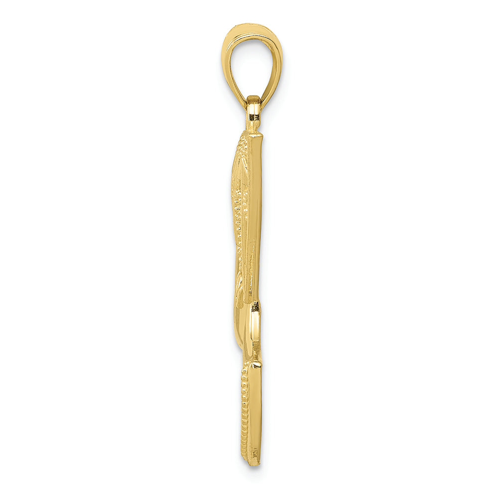 FJC Finejewelers 10k Yellow Gold Nefertiti Profile Charm