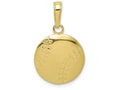 FJC Finejewelers 10k Gold Polished Baseball Closed Back Charm