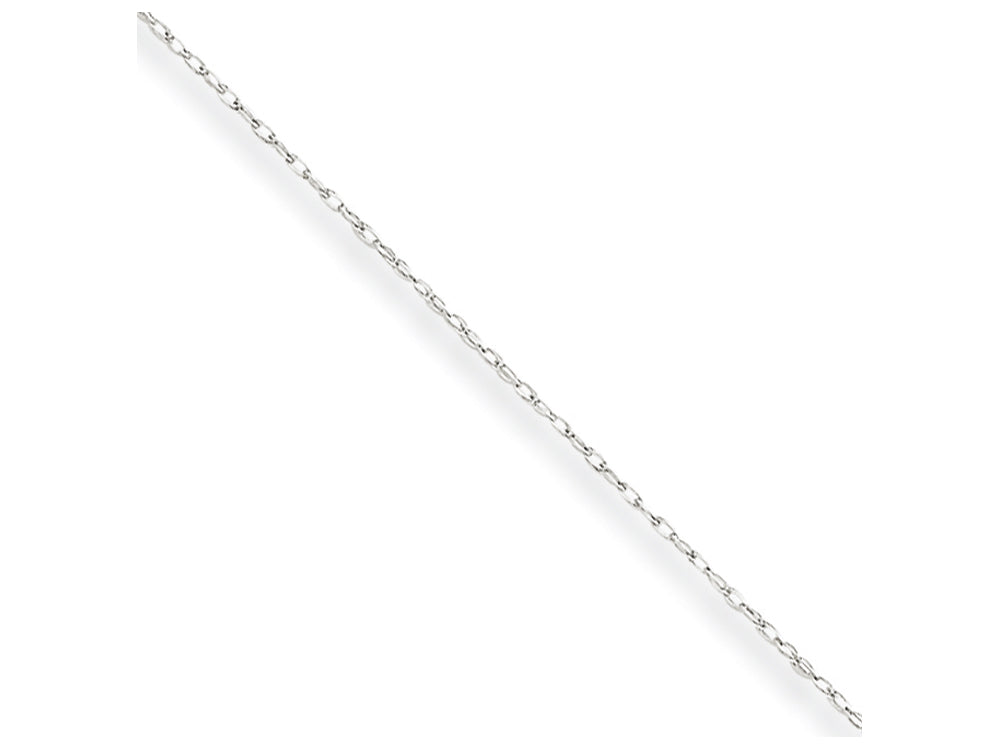FJC Finejewelers 18 Inch 10k White Gold Carded Cable Rope Chain Necklace