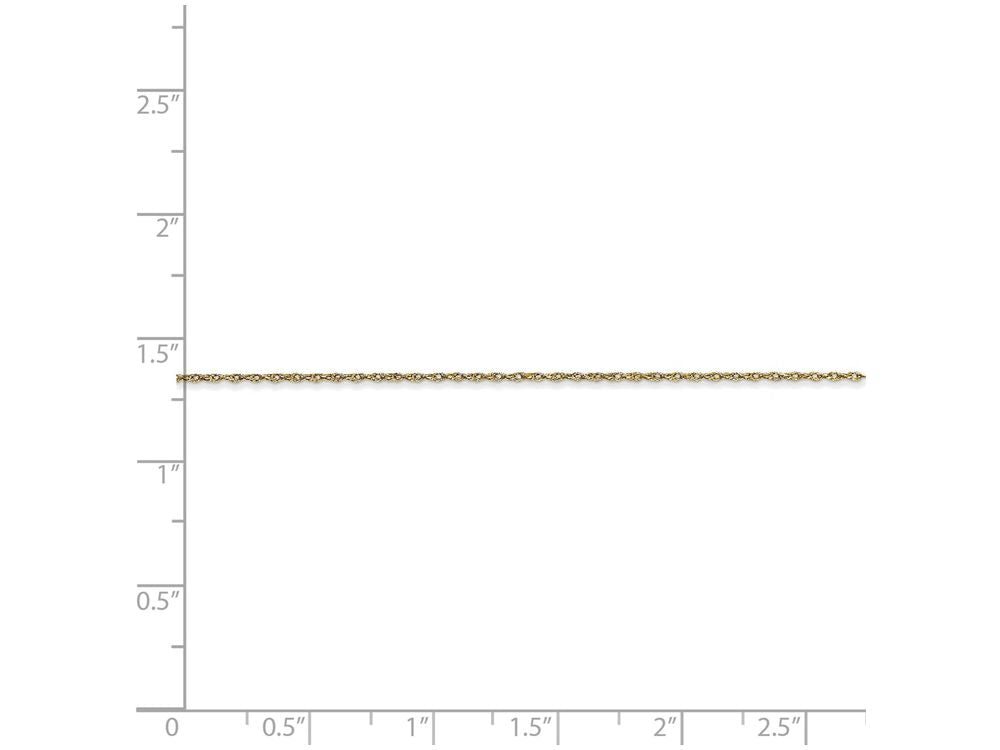 FJC Finejewelers 24 Inch 10k Carded Cable Rope Chain Necklace