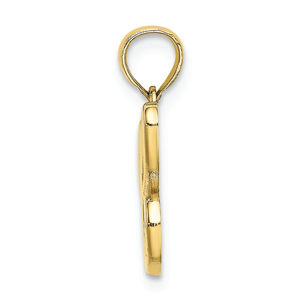 FJC Finejewelers 10k Yellow Gold C Script Initial Charm