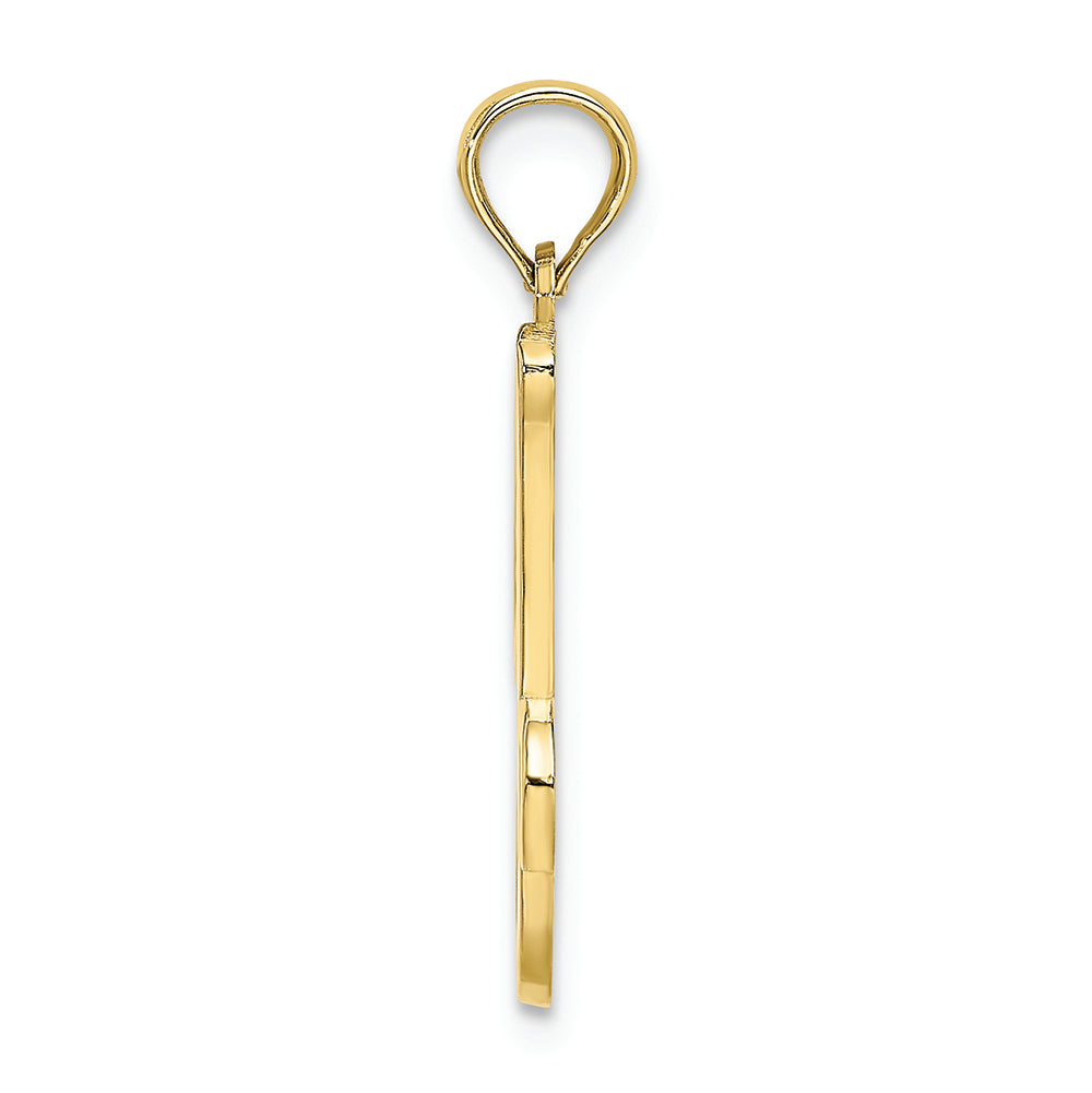 FJC Finejewelers 10k Yellow Gold J Script Initial Charm