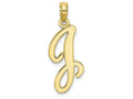 FJC Finejewelers 10k Yellow Gold J Script Initial Charm