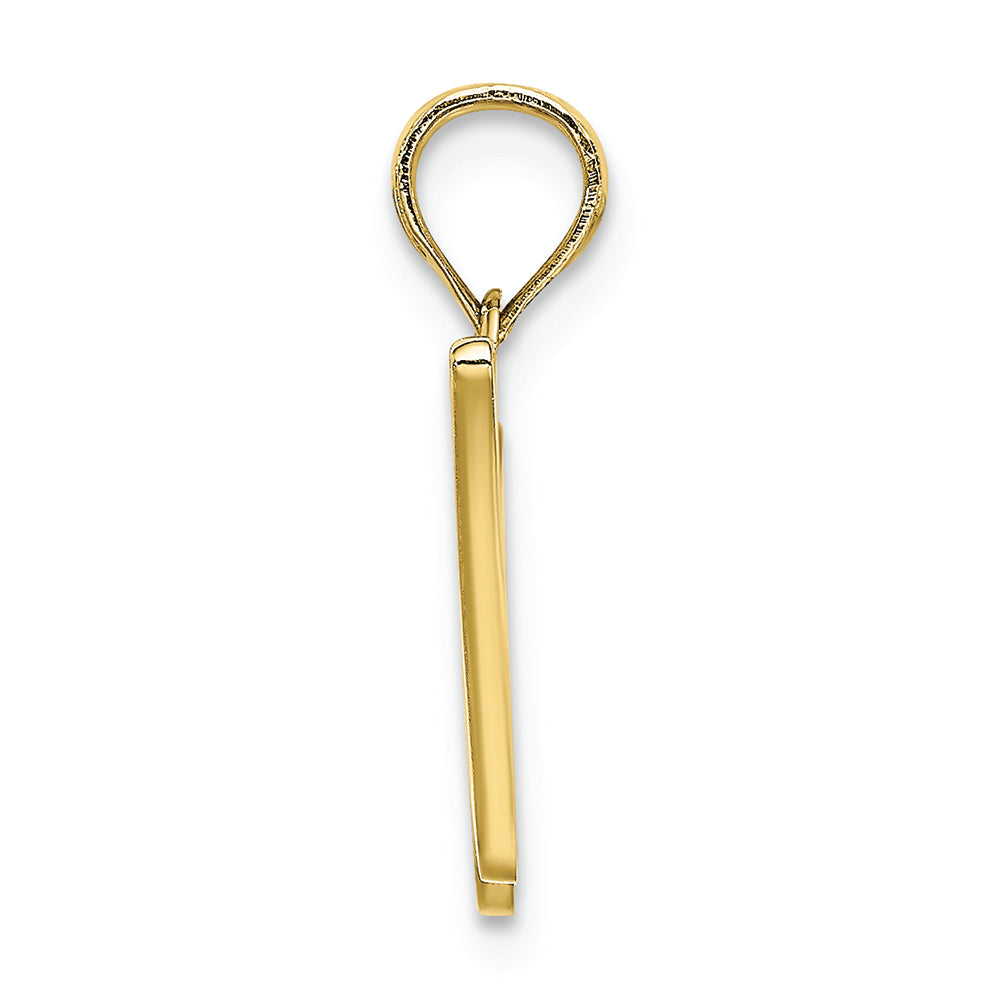 FJC Finejewelers 10k Yellow Gold W Script Initial Charm
