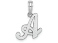 FJC Finejewelers 10k White Gold A Script Initial Charm