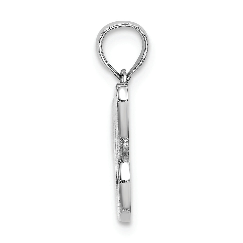 FJC Finejewelers 10k White Gold C Script Initial Charm