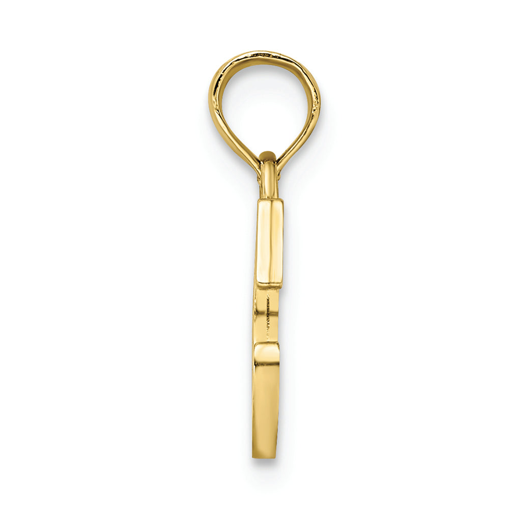 FJC Finejewelers 10k Yellow Gold C Block Initial Charm