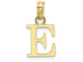 FJC Finejewelers 10k Yellow Gold E Block Initial Charm