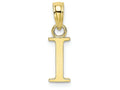 FJC Finejewelers 10k Yellow Gold I Block Initial Charm