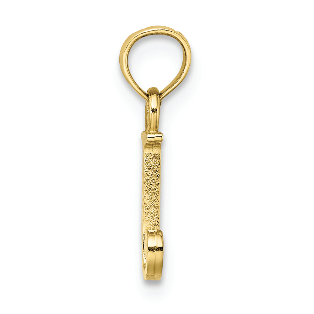 FJC Finejewelers 10k Yellow Gold J Block Initial Charm