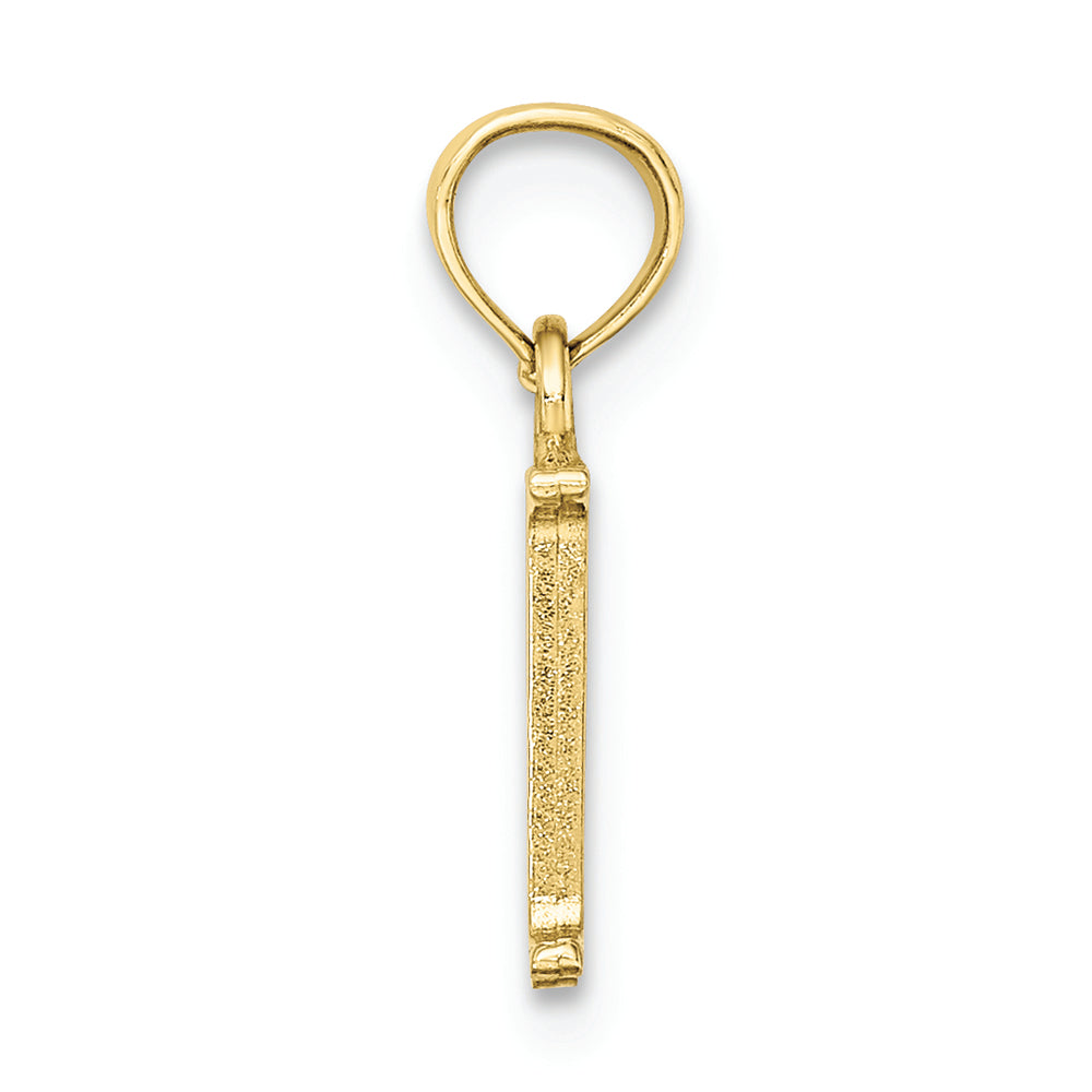 FJC Finejewelers 10k Yellow Gold M Block Initial Charm