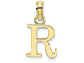 FJC Finejewelers 10k Yellow Gold R Block Initial Charm
