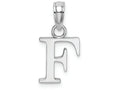 FJC Finejewelers 10k White Gold F Block Initial Charm