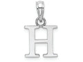 FJC Finejewelers 10k White Gold H Block Initial Charm
