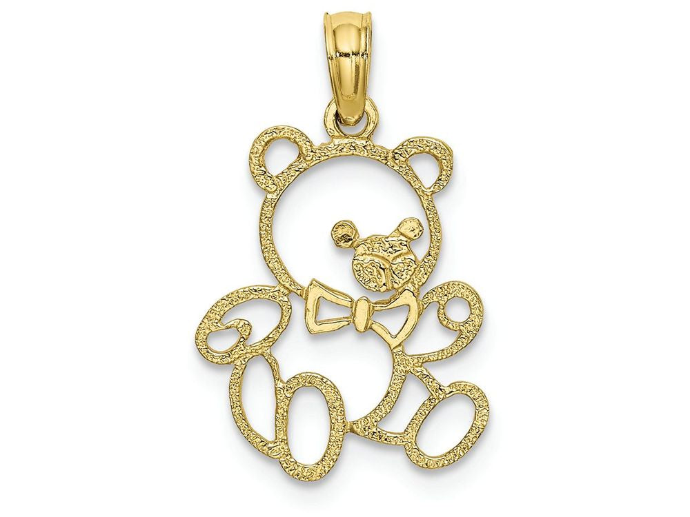 FJC Finejewelers 10k Yellow Gold Teddy Bear Charm