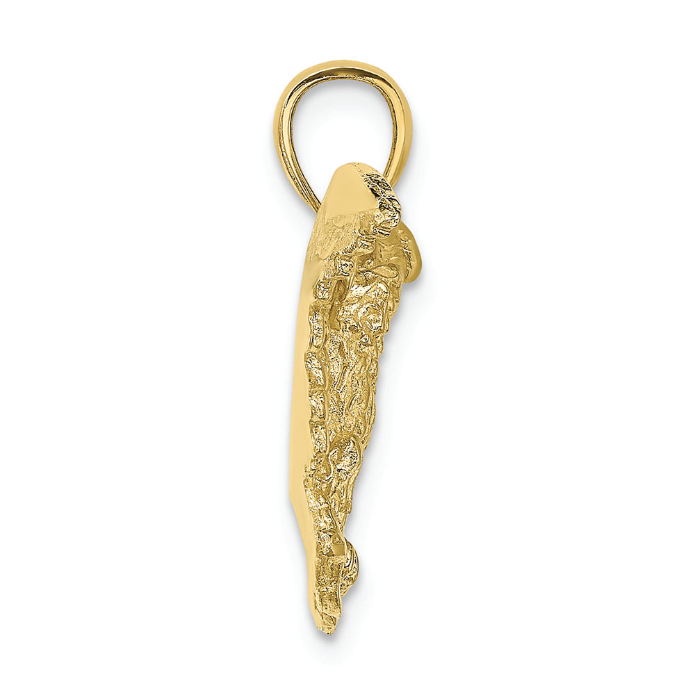 FJC Finejewelers 10k Yellow Gold Eagle with Wings Spread Charm