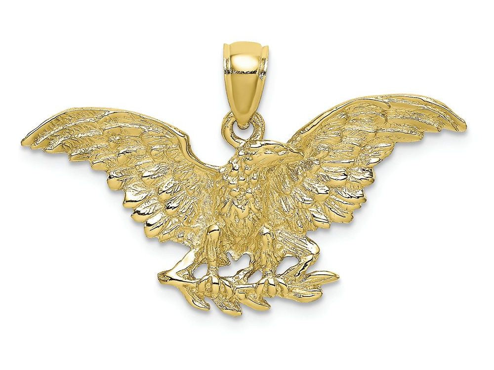 FJC Finejewelers 10k Yellow Gold Eagle with Wings Spread Charm