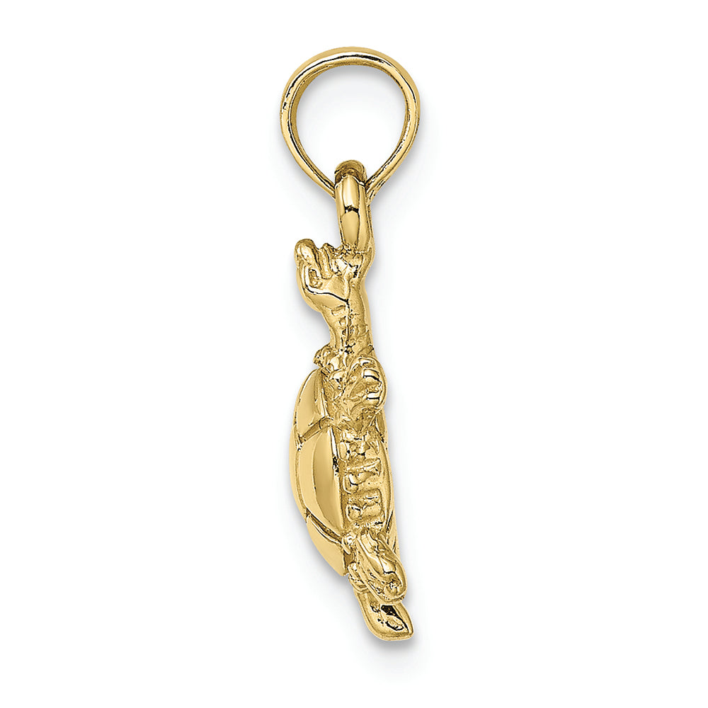 FJC Finejewelers 10k Yellow Gold 3d Land Turtle with Spiny Shell Charm