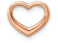 FJC Finejewelers 10k Rose Gold Mini Floating Heart Back Charm