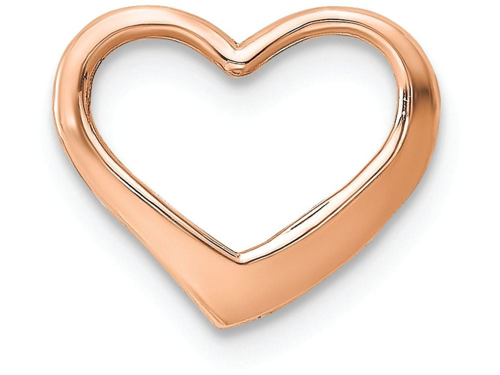FJC Finejewelers 10k Rose Gold Floating Heart Charm