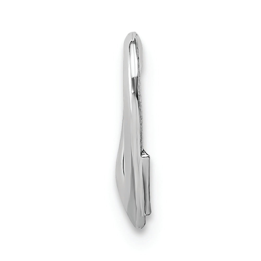 FJC Finejewelers 10k White Gold Floating Heart Charm