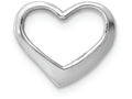 FJC Finejewelers 10k White Gold Floating Heart Charm