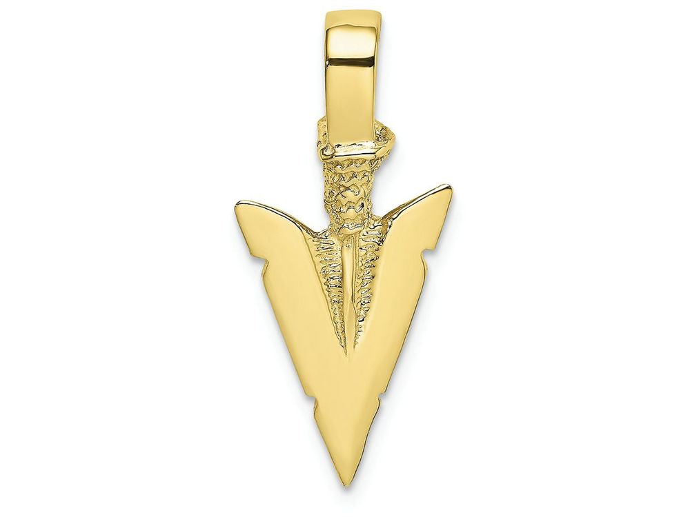 FJC Finejewelers 10k Yellow Gold 3d Arrowhead Charm
