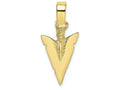 FJC Finejewelers 10k Yellow Gold 3d Arrowhead Charm