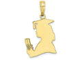 FJC Finejewelers 10k Yellow Gold Female Graduation Profile with Diploma - Charm