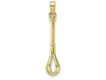 FJC Finejewelers 10k Yellow Gold 3d Whisk Charm