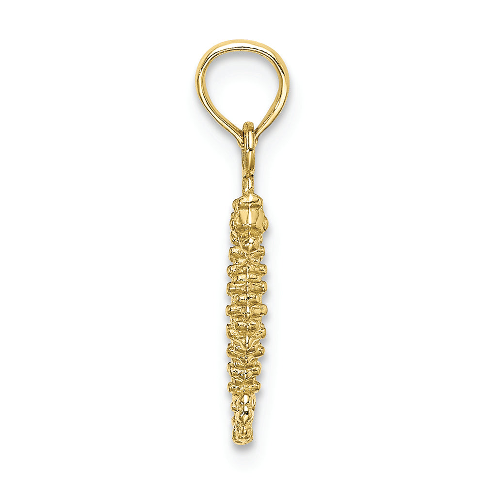 FJC Finejewelers 10k Yellow Gold 3d Mini Seahorse Charm