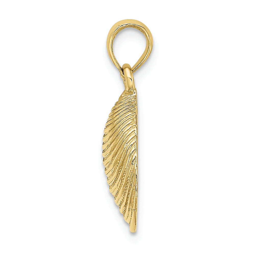 FJC Finejewelers 10k Yellow Gold Clam Shell Charm