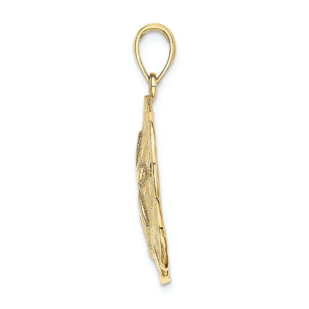 FJC Finejewelers 10k Yellow Gold Sand Dollar Charm
