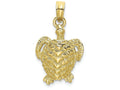 FJC Finejewelers 10k Yellow Gold Sea Turtle Charm