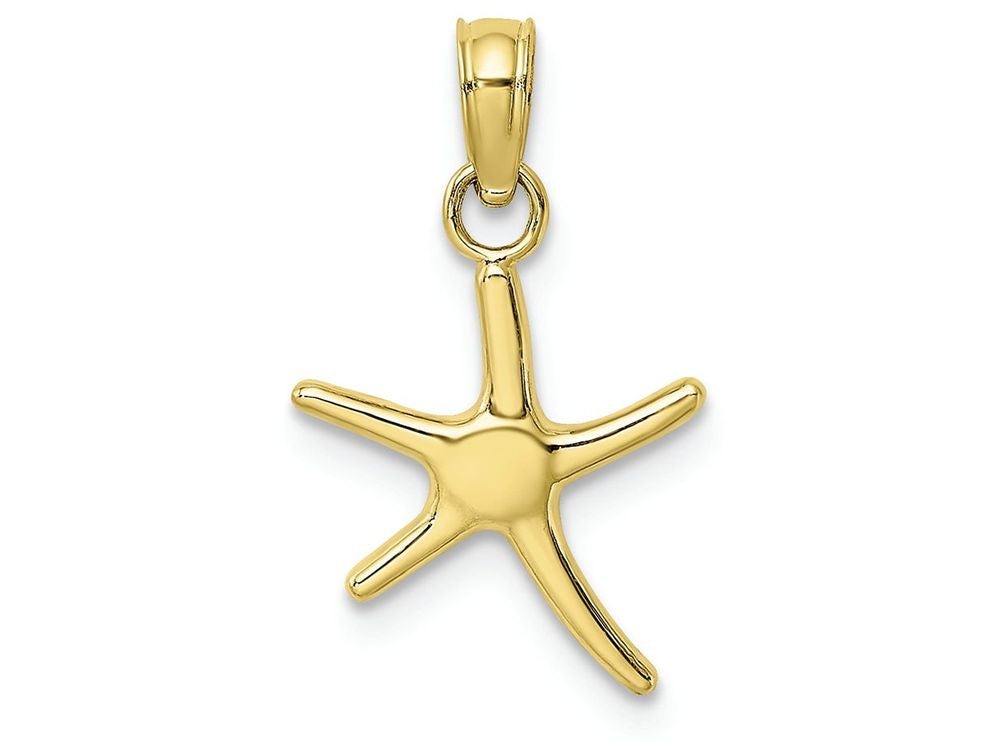 FJC Finejewelers 10k Yellow Gold Mini Dancing Starfish with Bail Charm
