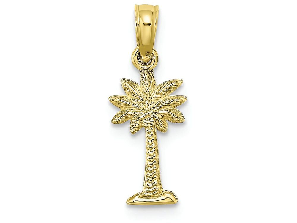 FJC Finejewelers 10k Yellow Gold Mini Palmetto Palm Tree Charm