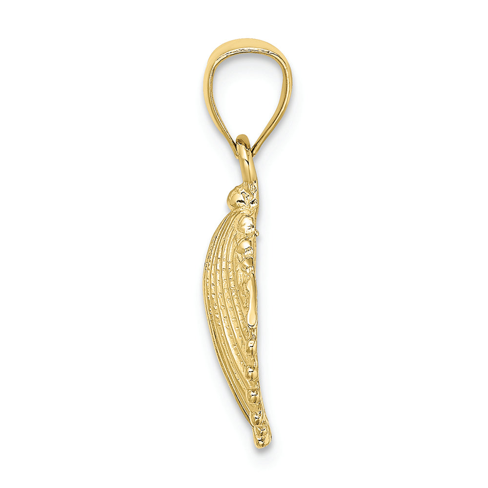 FJC Finejewelers 10k Yellow Gold Scallop Shellhp Charm
