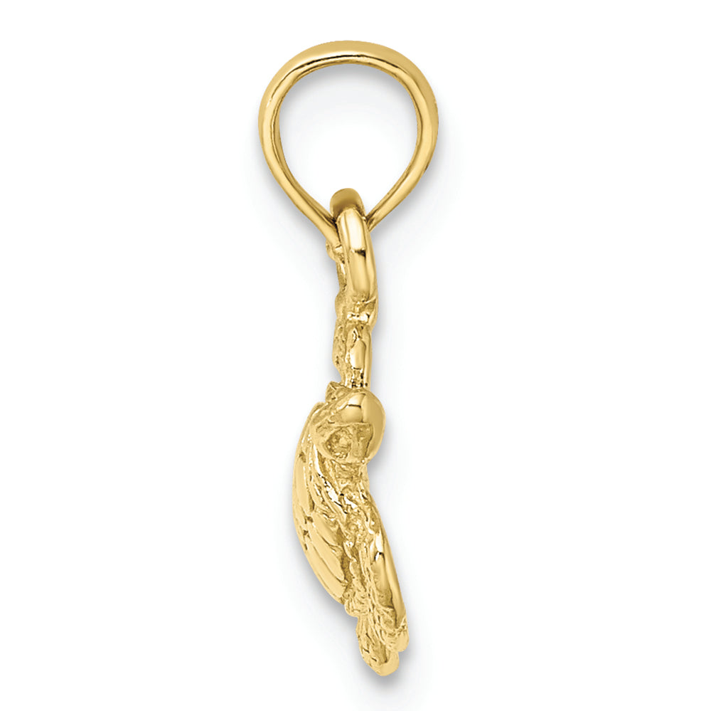 FJC Finejewelers 10k Yellow Gold Sea Turtle Polish Charm