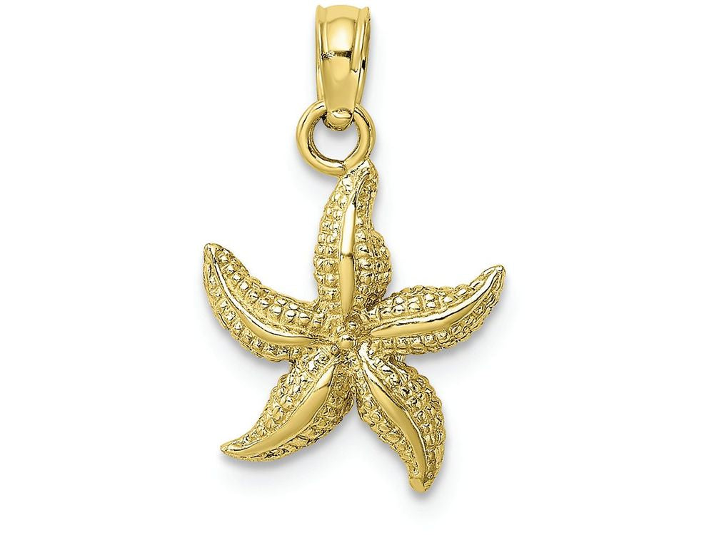 FJC Finejewelers 10k Yellow Gold Starfish Polish Charm